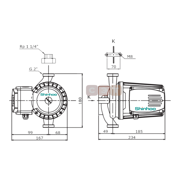 Циркуляционный насос  (с «мокрым» ротором) BASIC PRO 32-12S, 1х230 В